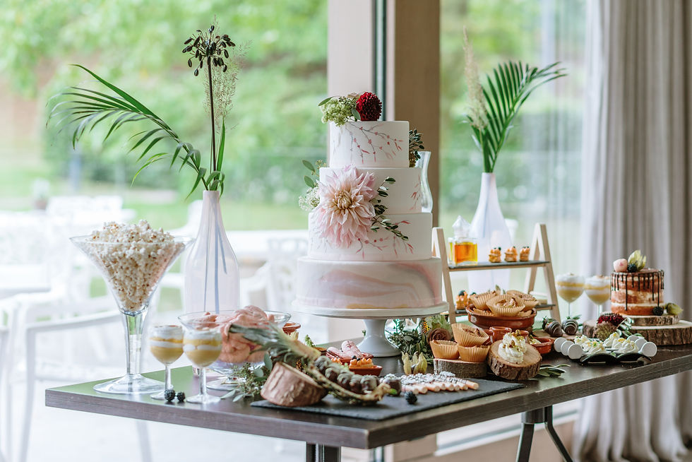 Bruidstaart met sweets