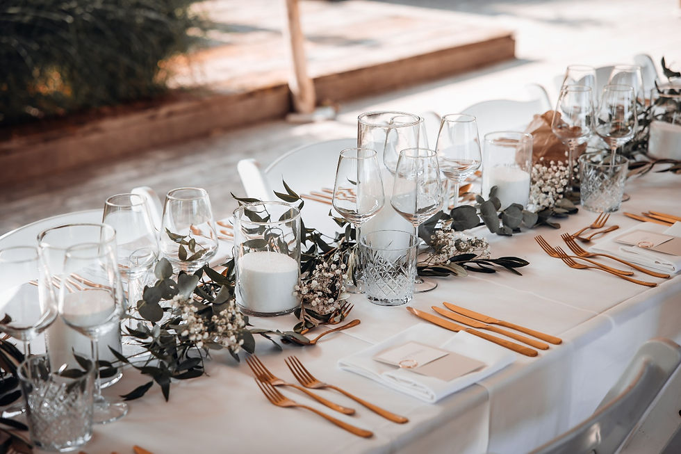 Dinertafels op jullie bruiloft
