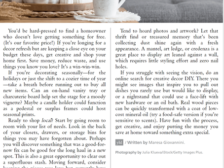Redecorate Without Spending A Dime!