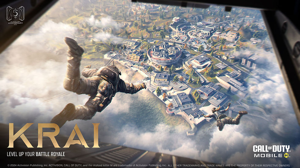 Call of Duty: Mobile, 5º aniversário, 10ª Temporada, novo mapa, Krai, missões narrativas, Urban Tracker, Kumo-chan, nova arma, USS 9 SMG, nova classe, Teleport, 1 bilhão de downloads, eventos comemorativos