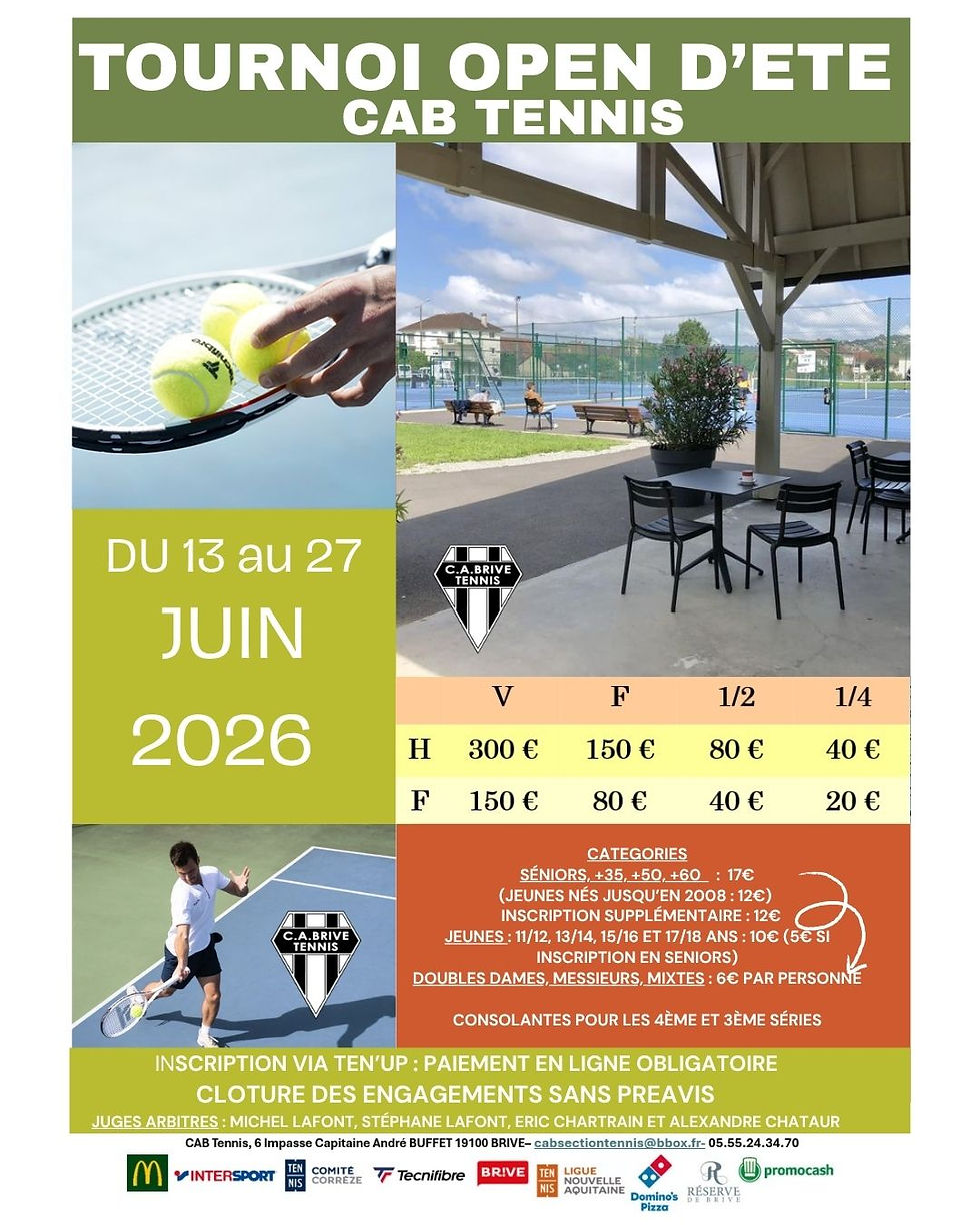 Tournoi d'été, les inscriptions sont ouvertes !