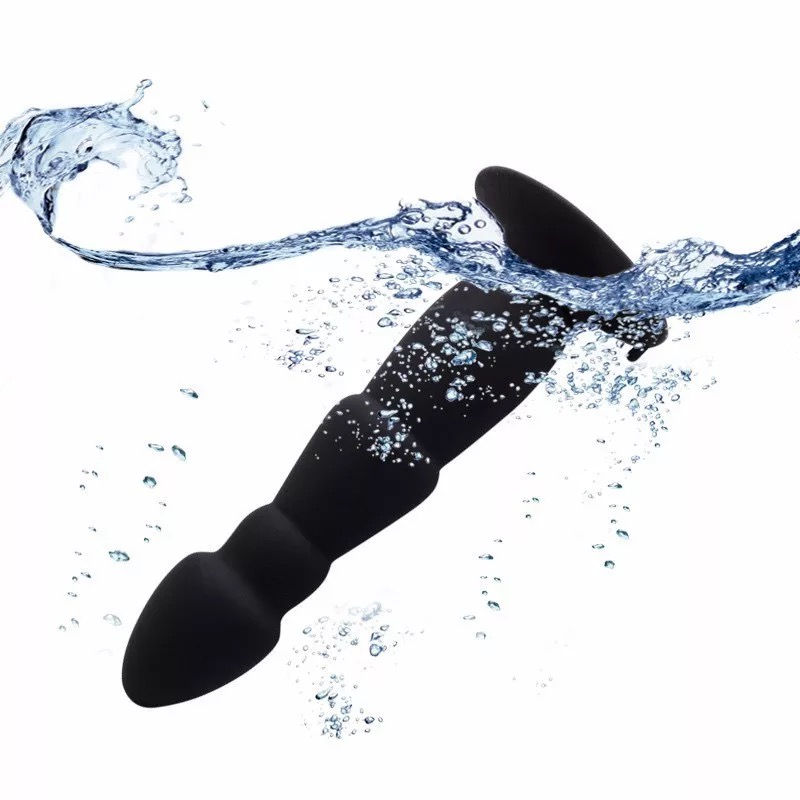 Thumbnail: 10 Modes Remote Control Anal Plug Vibrator Silicone Dildo