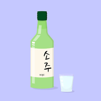 A bottle of soju