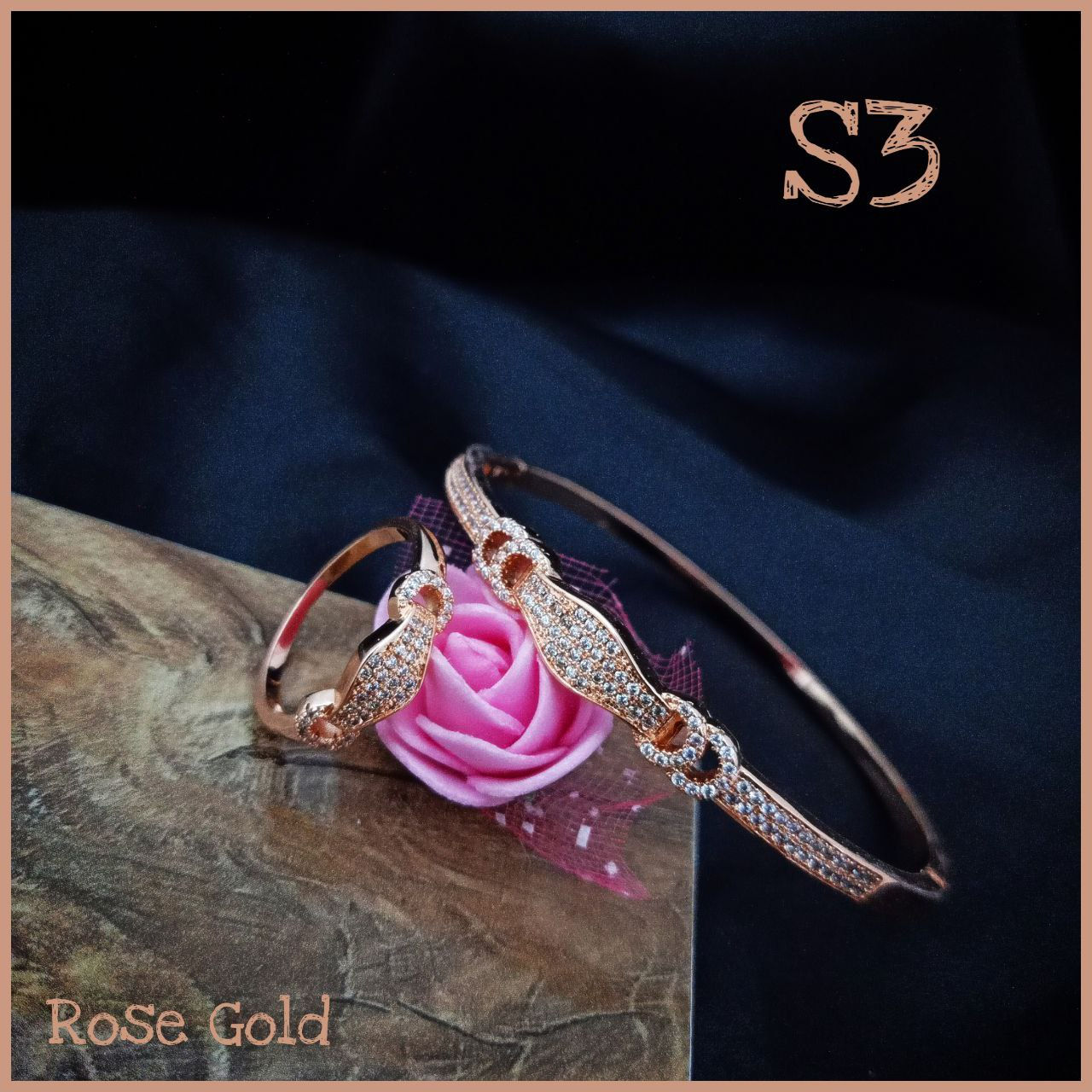 طقم خاتم و اسوره Milan S3  نحاسي 