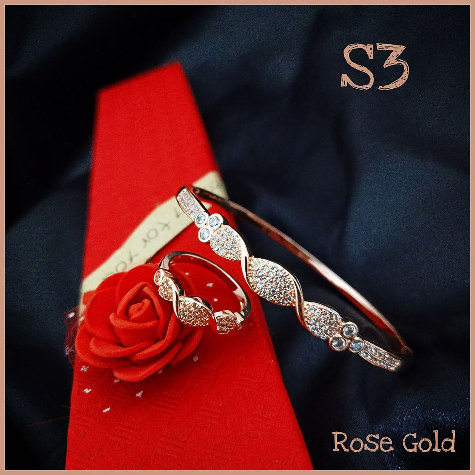 Thumbnail: طقم خاتم و اسوره Milan S3  نحاسي 