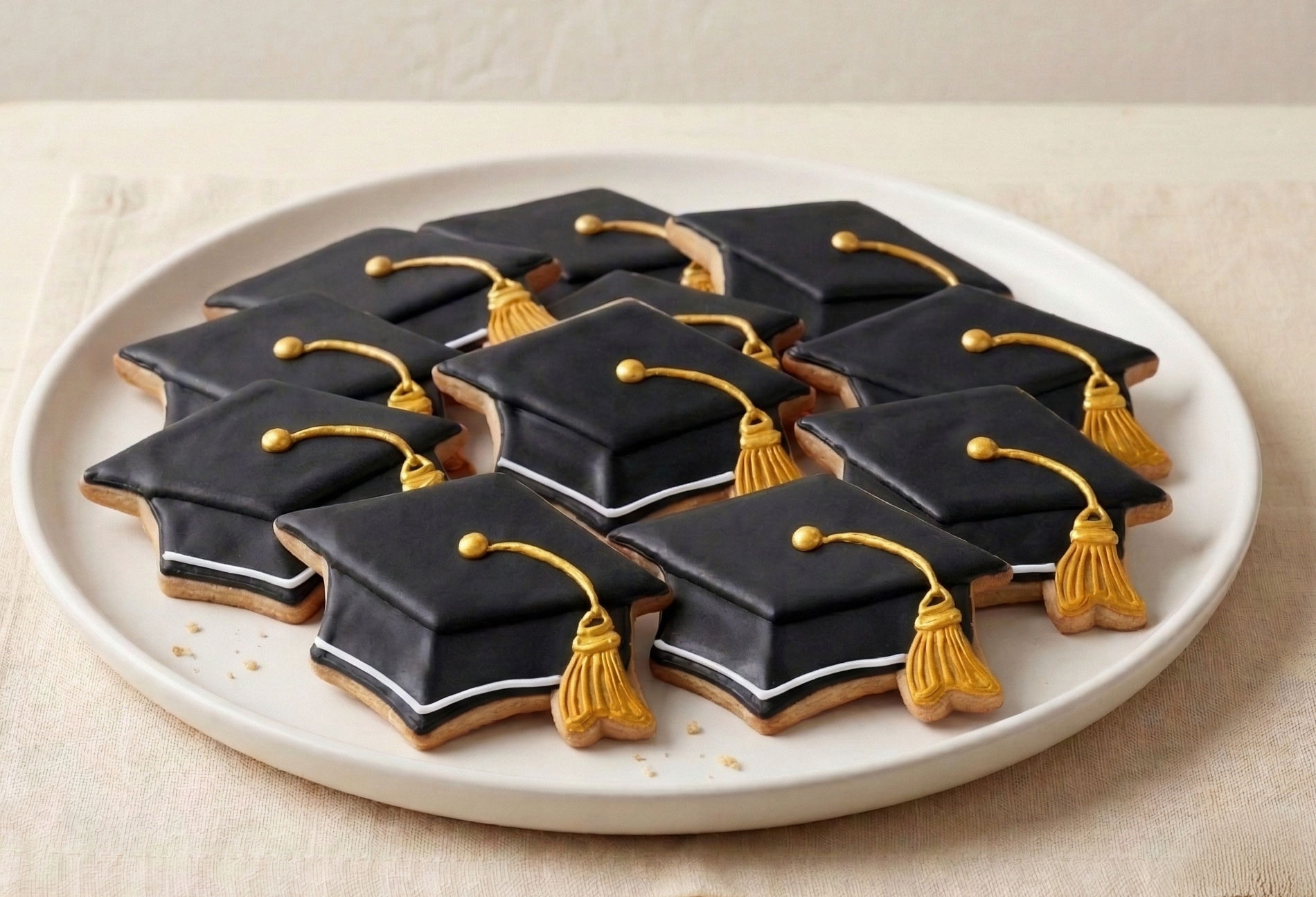 Graduation Royal Icing Cookies - 1 Dozen