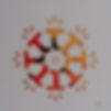 Logotype sublimé par Nathalie Coiffard, brodeuse au fil d'or