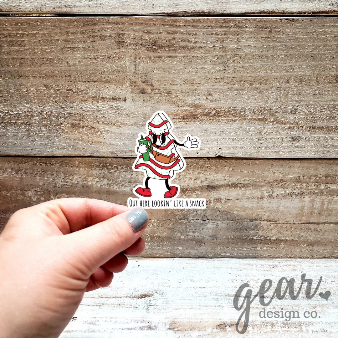 Christmas Tree Cake Stanley Sticker