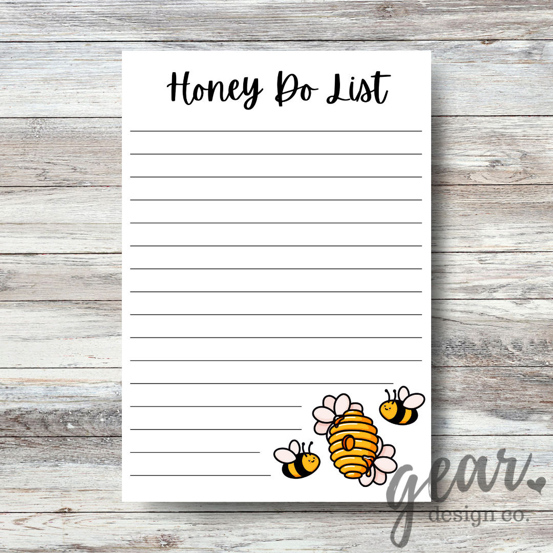 Honey Do List Lined Notepad
