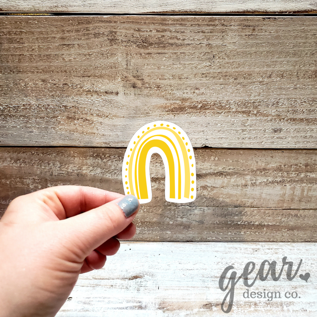 Yellow Rainbow Sticker