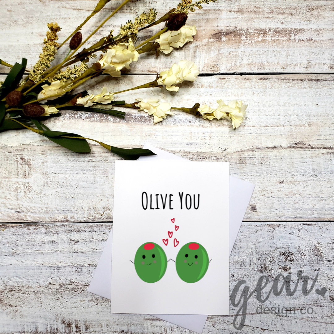 Olive You Card