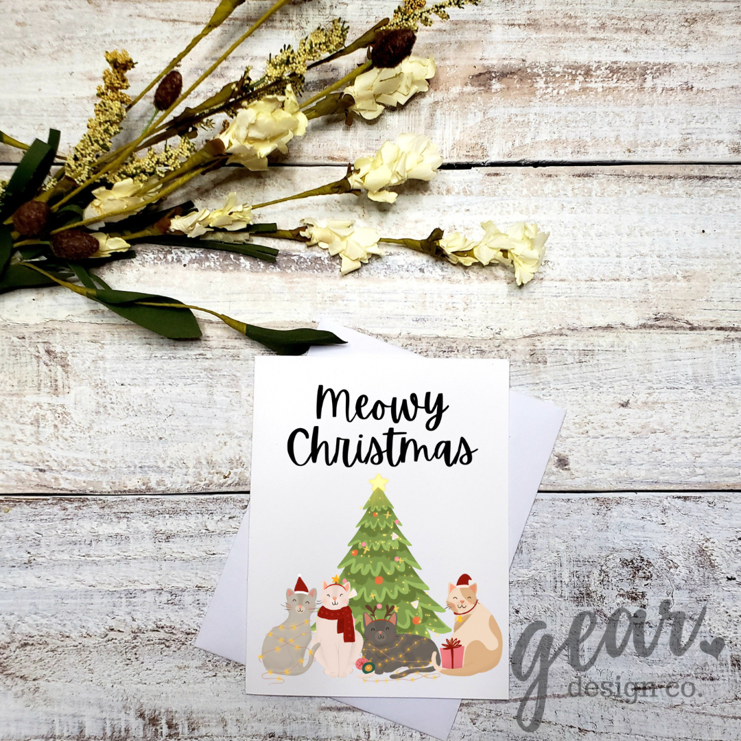 Meowy Christmas Card