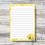 Thumbnail: Yellow Lemons Lined Notepad