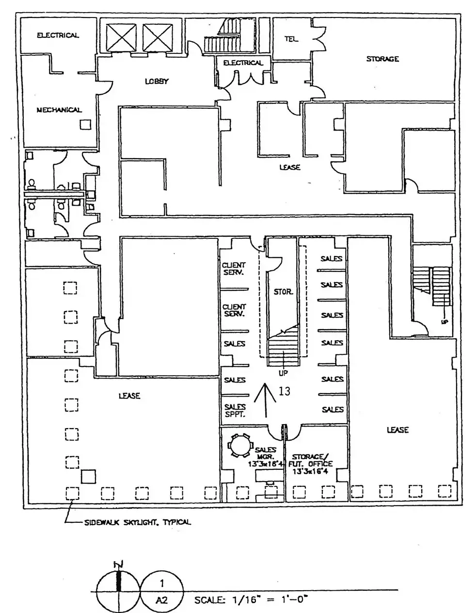Old Kress Building basement floor plan