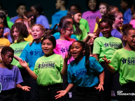 DPS students on DPAC stage during 2025 Evening to Shine
