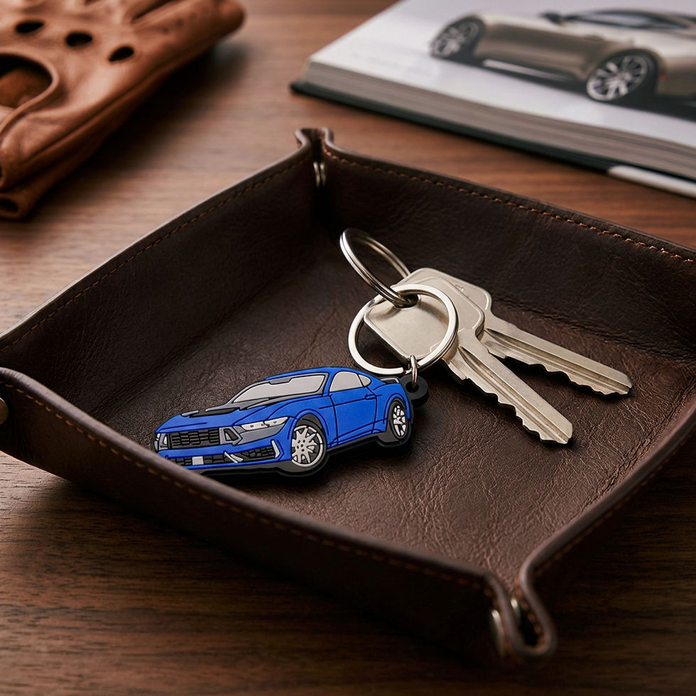 Thumbnail: 2025 Ford Mustang Dark Horse Rubber PVC Keychain Accessory Gift Idea for Men