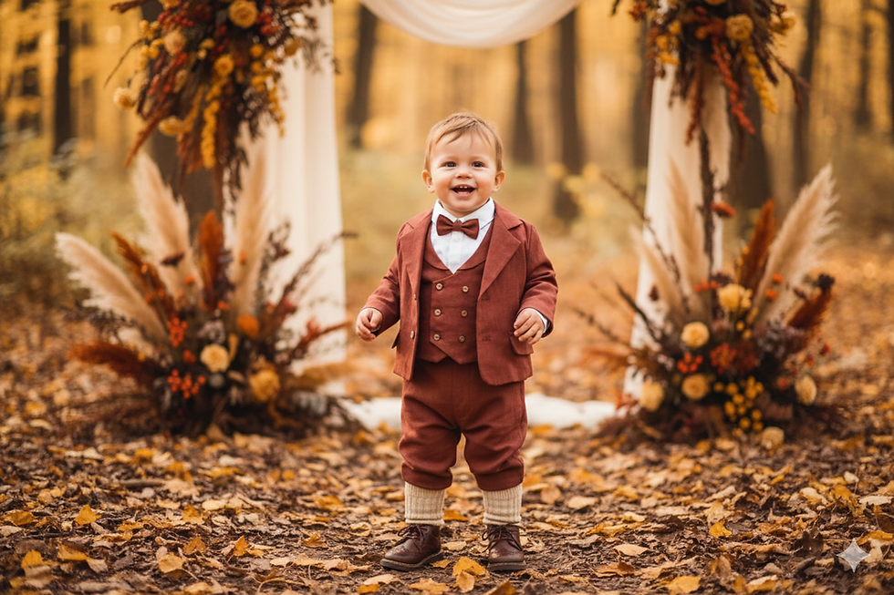 Thumbnail: Boys wedding suit,Jacket+Vest+Pants+Hat+Shirt+tie