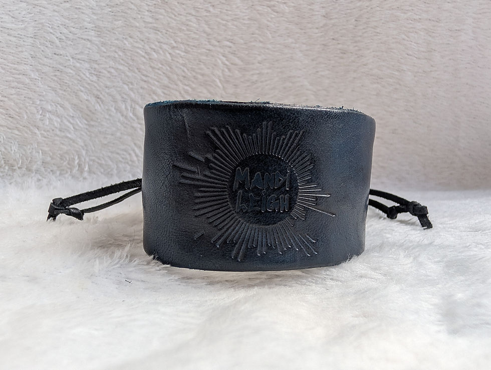 Thumbnail: Tie-Up Leather Wrist Cuff
