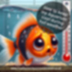 Fish gasping due to aquarium temperature being too hot