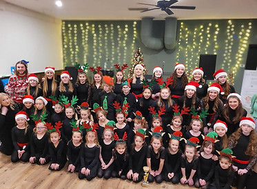 Image of kids at the Christmas party 2023