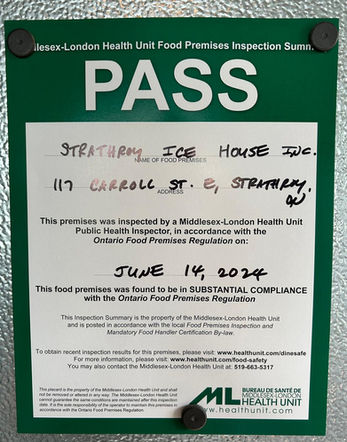 Image of Health Unit Inspection - "Pass"