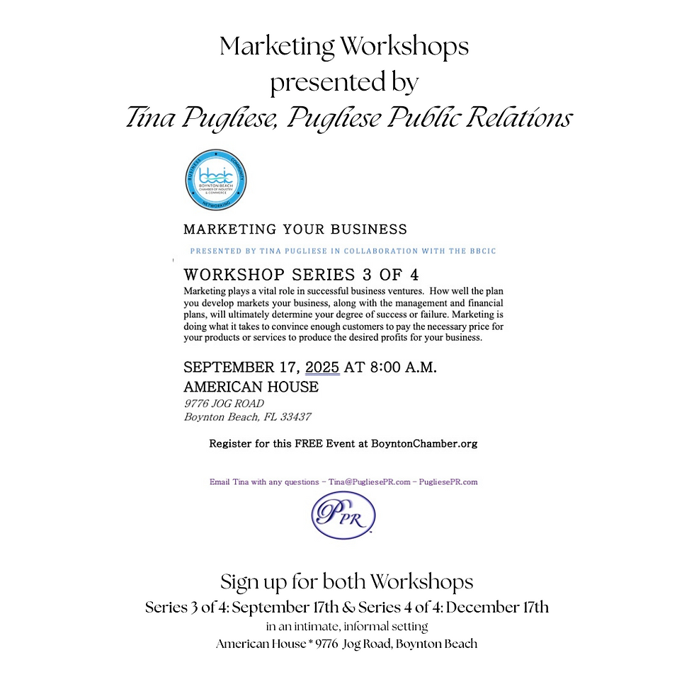 Marketing Workshop Series