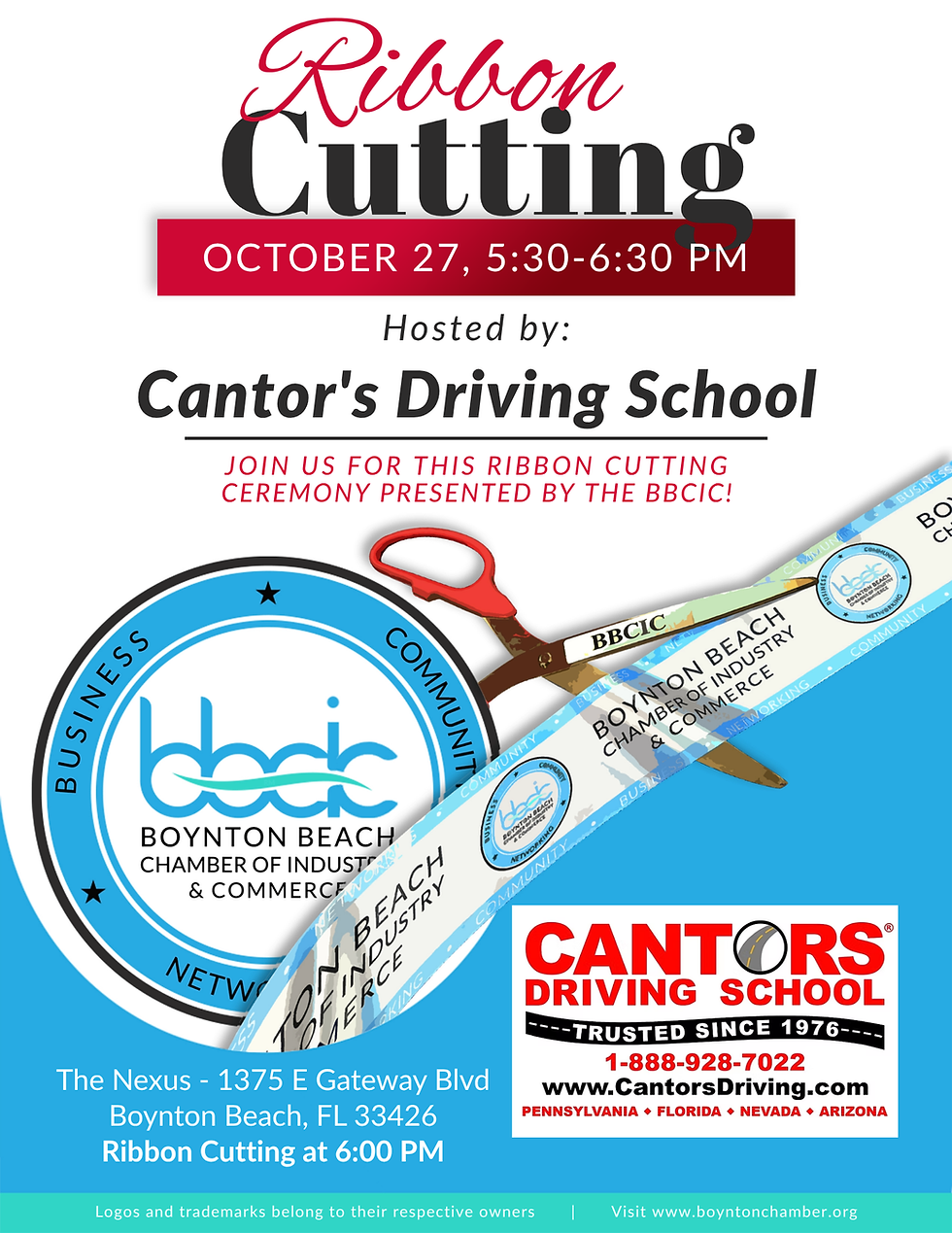 Ribbon Cutting Ceremony - Cantor's Driving School Florida