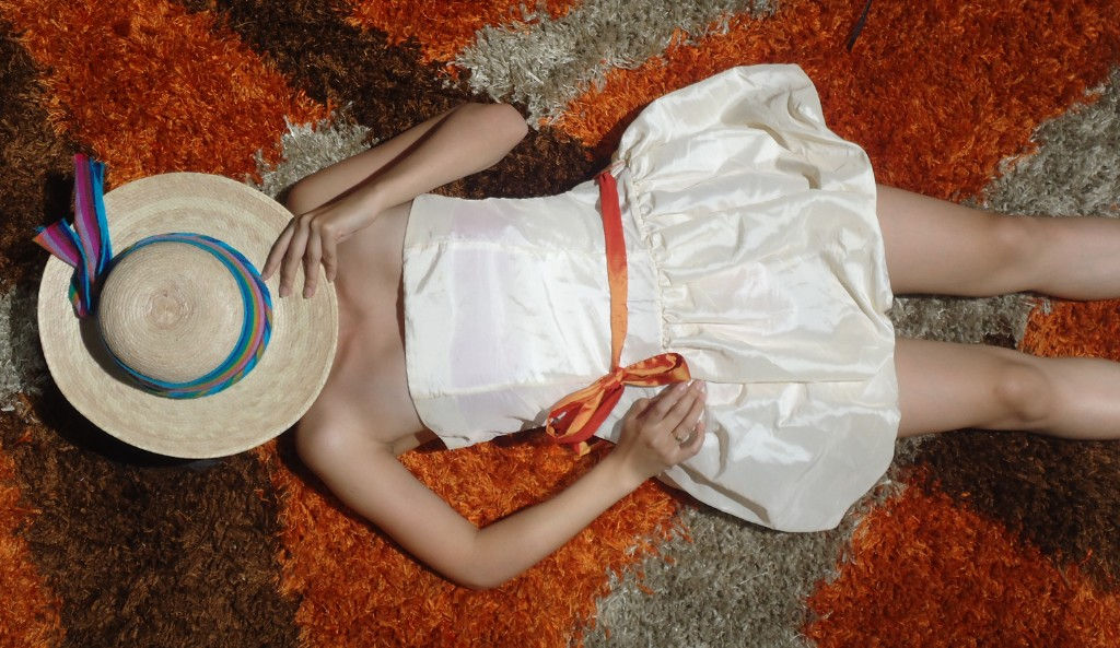 Vestido corto blanco