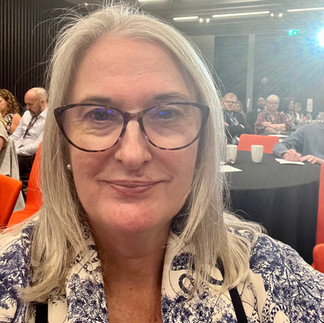 Photo of Claire Platt at a conference