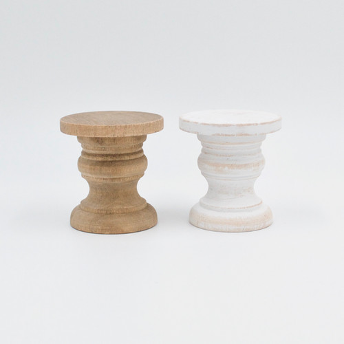 Pedestal Side Table Mini Adventures Co.