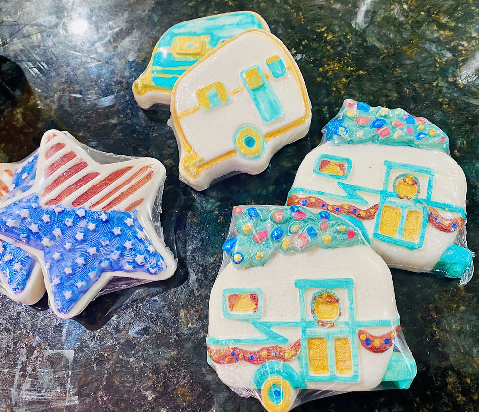 RV soaps, found these molds on Etsy