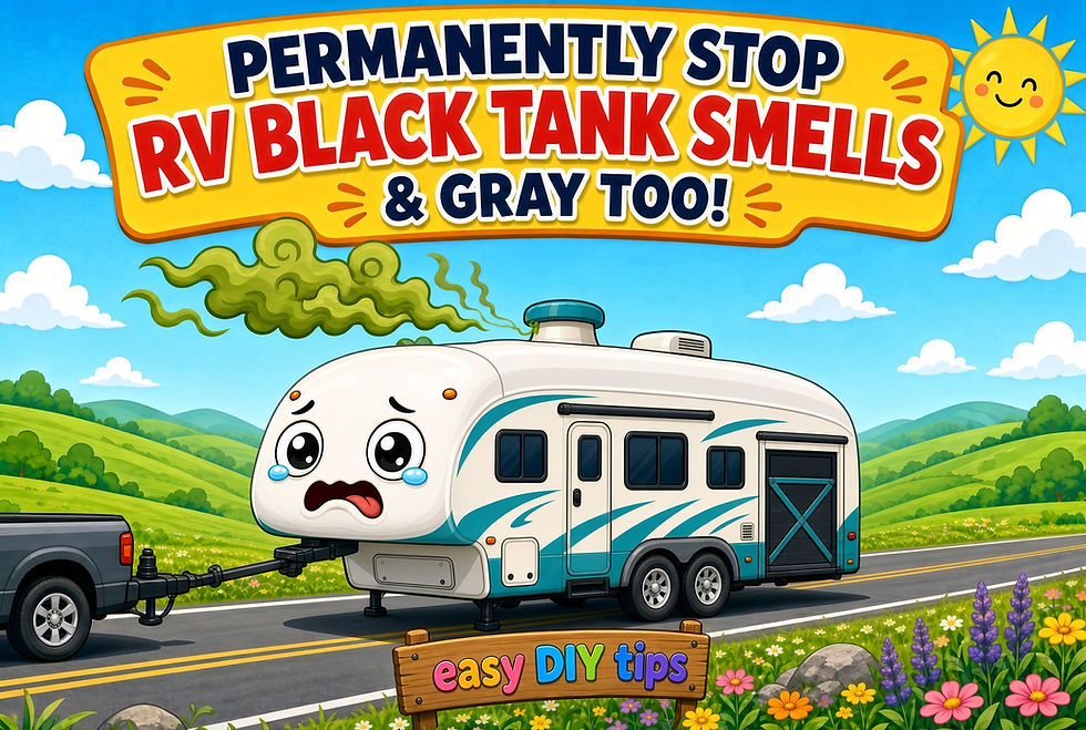 Fully Stop RV Black Tank Smells & Gray Too! Easy DIY Steps!