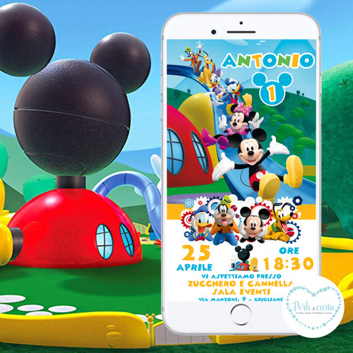 Invito Di Compleanno Di Topolino E Amici Invito Di - Foto 9