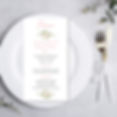 prima comunione menu personalizzato digitale per festa bambina bimba