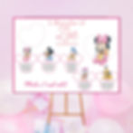 MINNIE BABY TABLEAU personalizzato battesimo o compleanno a tema minnie topolina festa bambina