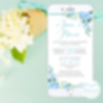 invito digitale whatsapp ortensie personalizzato matrimonio nozze
