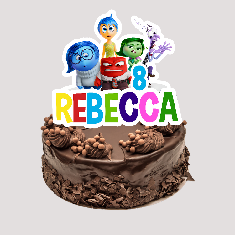 INSIDE OUT cake topper compleanno, decorazione torta festa di compleanno