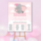 Tableau battesimo dumbo personalizzato battesimo o compleanno bambina