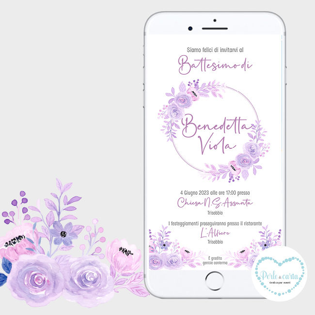 VIOLETTE invito digitale