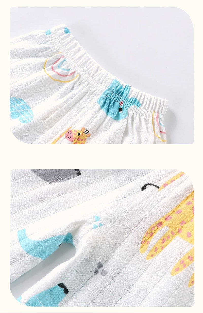 Miniatura: Children's Clothing Print Sleeveless Tops Shorts Cute Breathable Kids Summer Ves