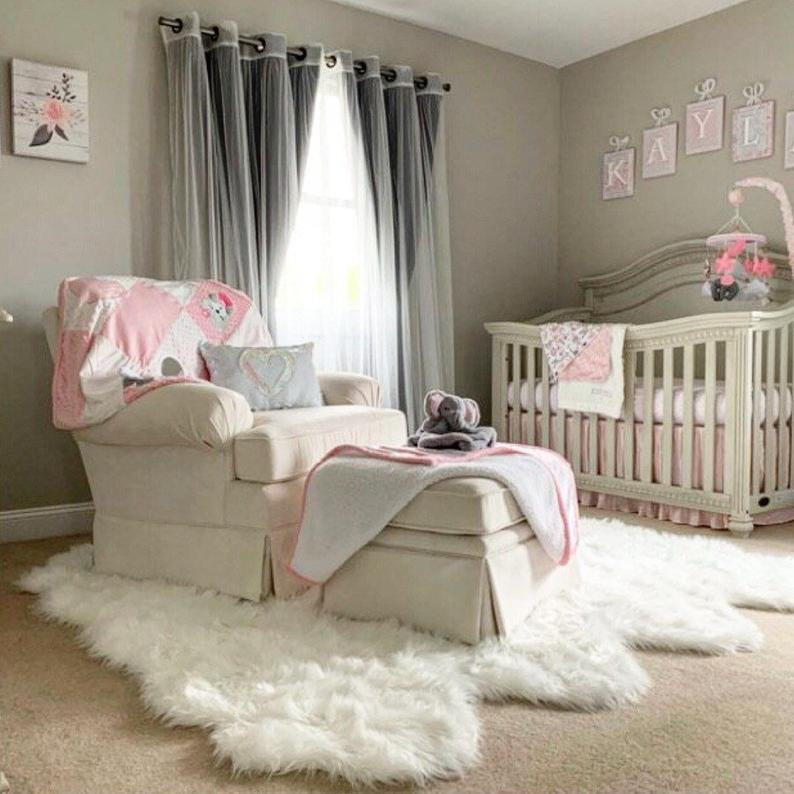 pink letters for nursery