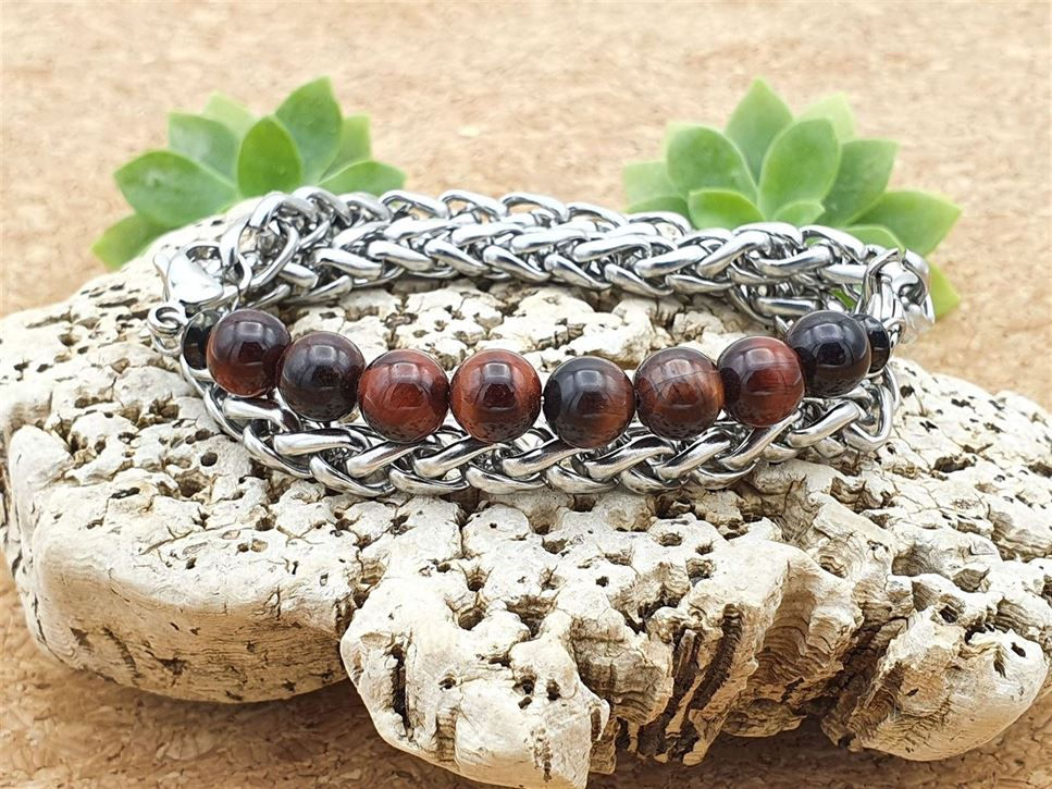 Miniature : Bracelet chaine interchangeable œil du taureau