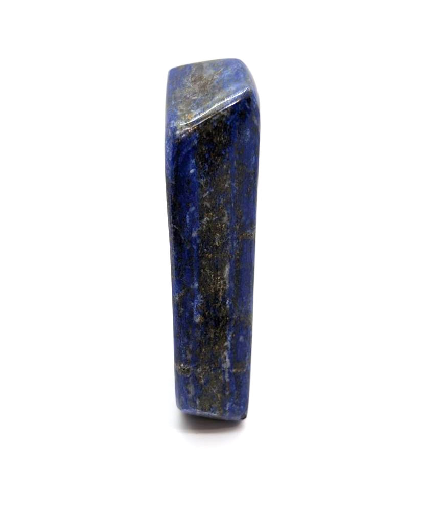 Thumbnail: vue de coté droit d'un lapis lazuli poli