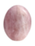 pierre de quartz rose polie
vue de face, minéraux