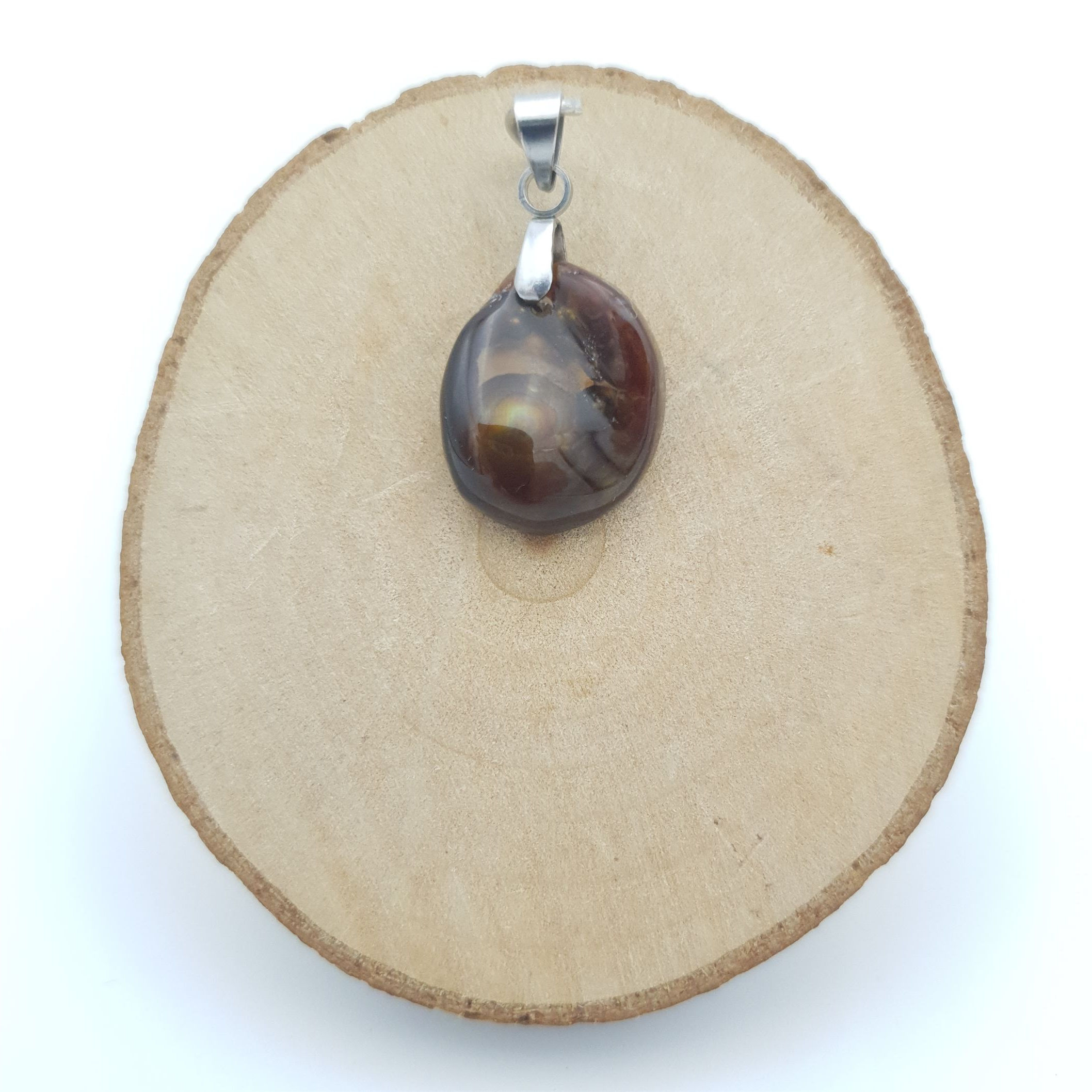 Pendentif Agate feu