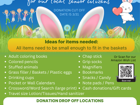 Operation Easter Baskets for Seniors