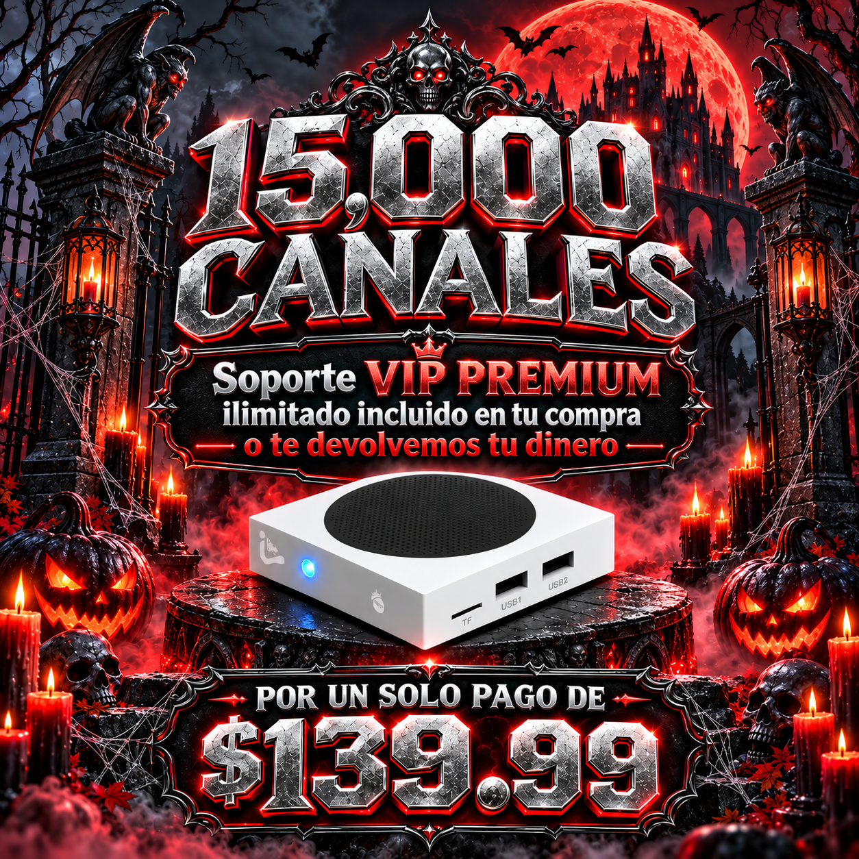 Modelo Premium | Android 14 | 4GB RAM | 64GB HD | 8K Ultra | VIP Premium