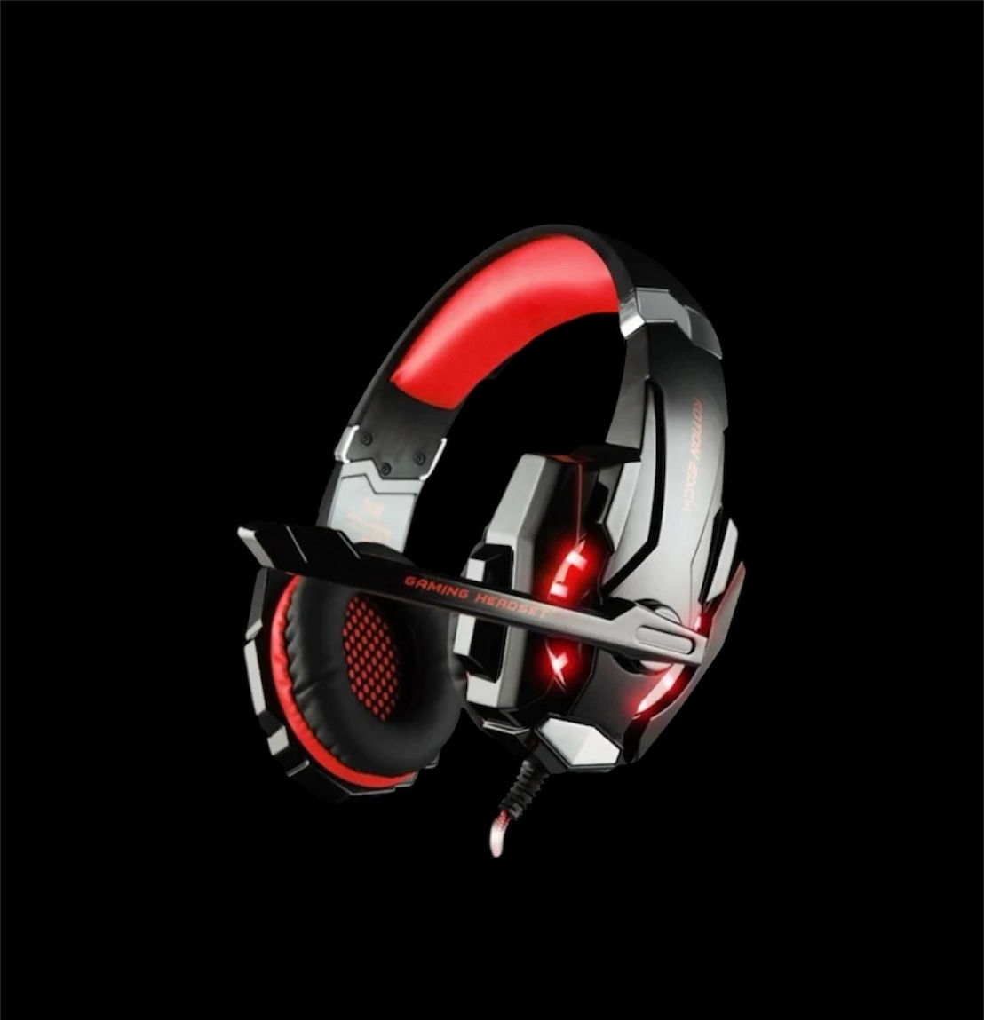 Gaming Pro Headset | Wired | Mic | Red