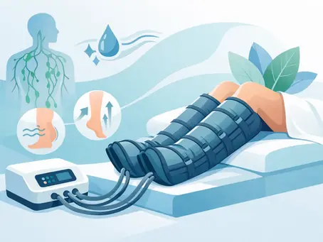 Lymphdrainage Gerät bei schweren Beinen