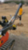 Helical Pier Being Installed